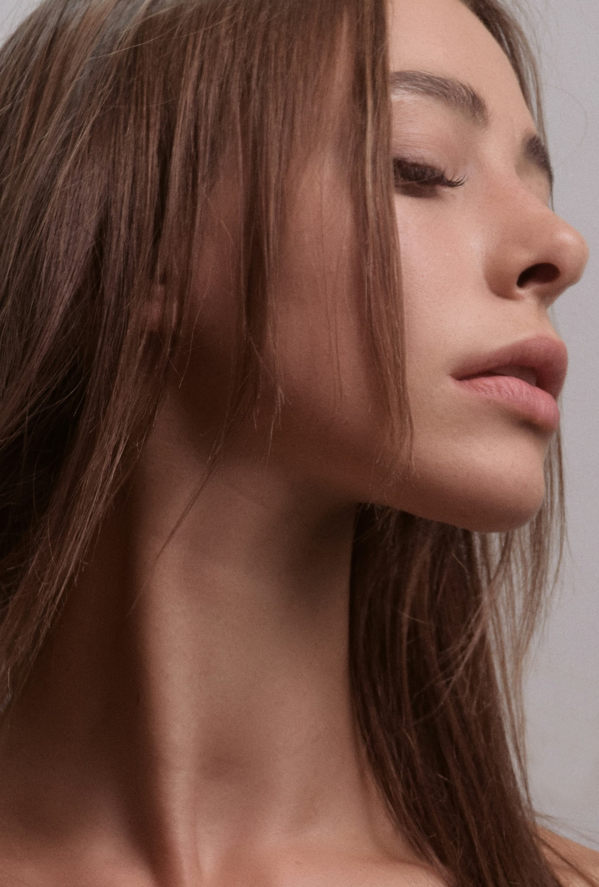 Close profile portrait